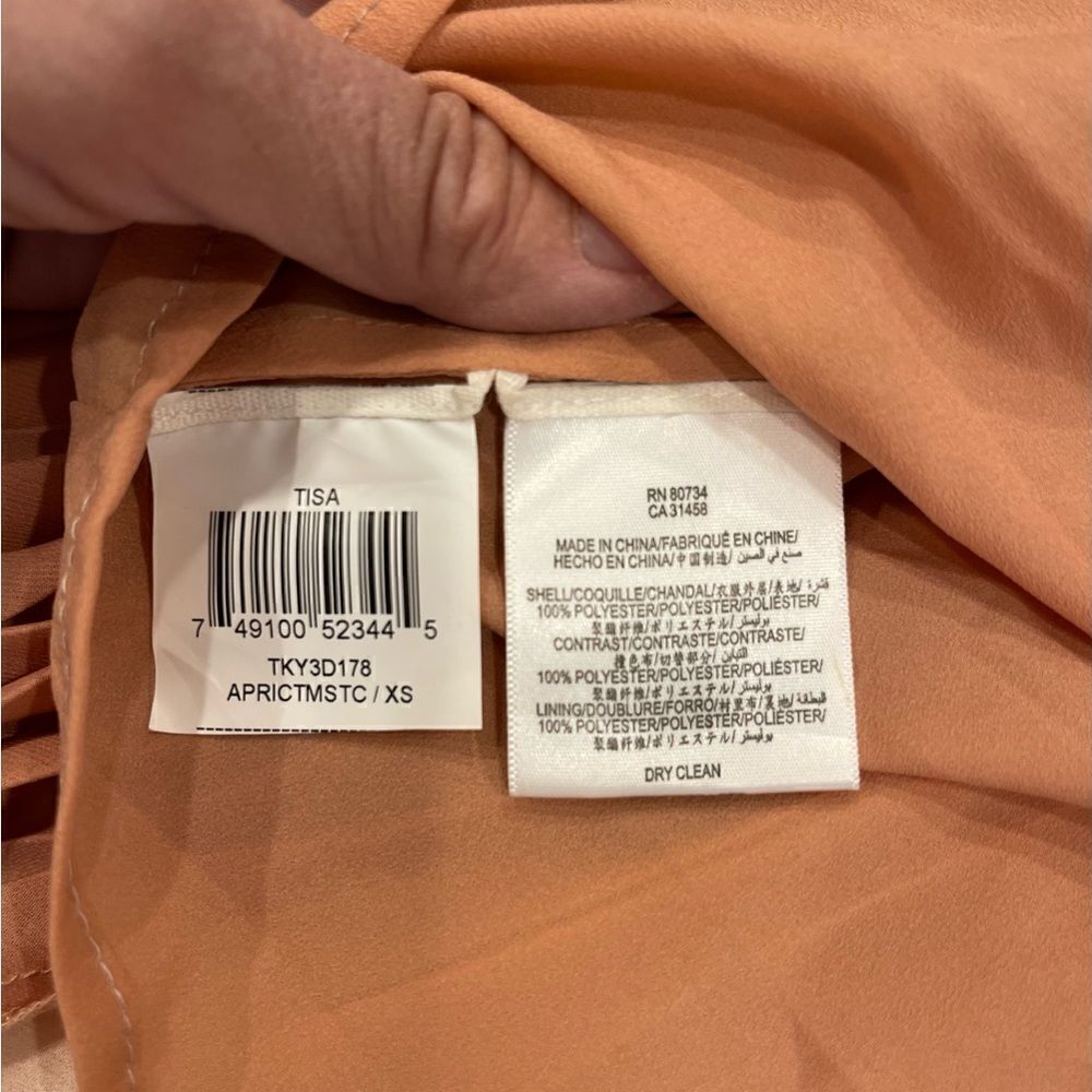 BCBGMaxAzria Tisa Colorblock Pleaded Waistband Skirt.Size XS - Picture 10 of 11